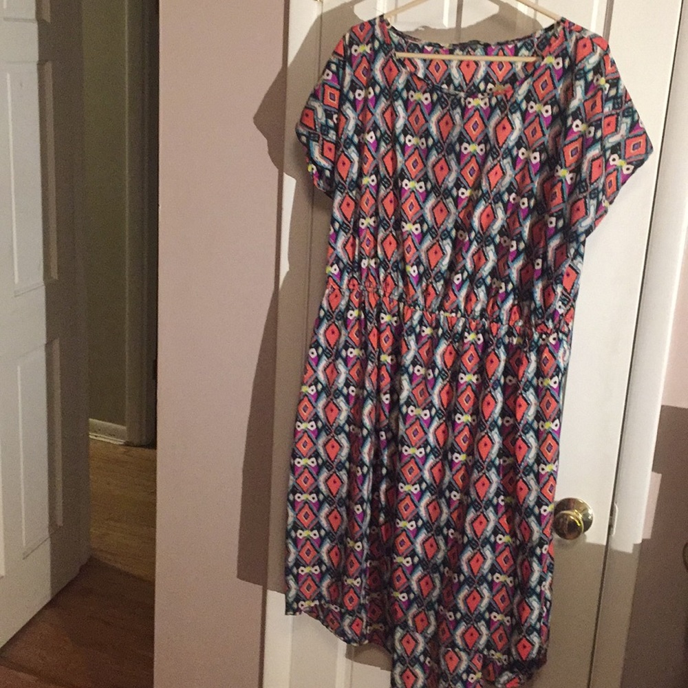 Indulge Multicolored High/Low Dress